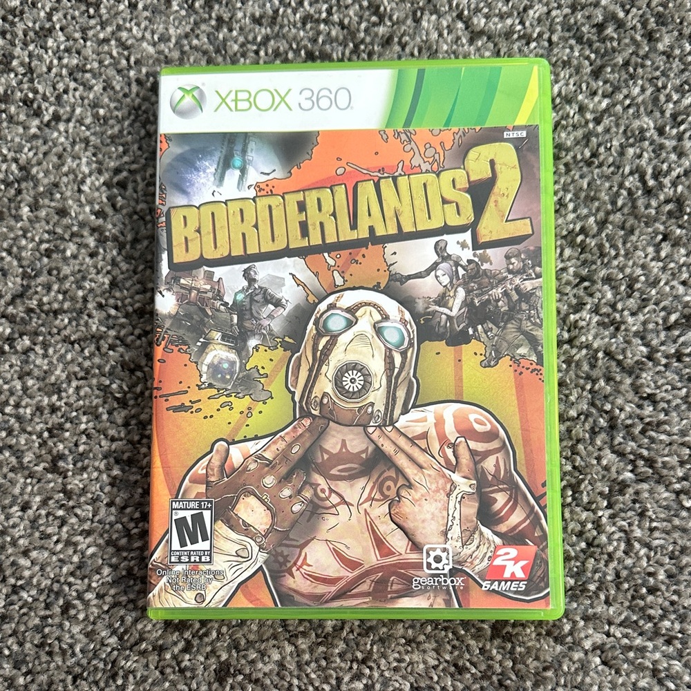 Borderlands 2 Xbox 360 Game - Green Case